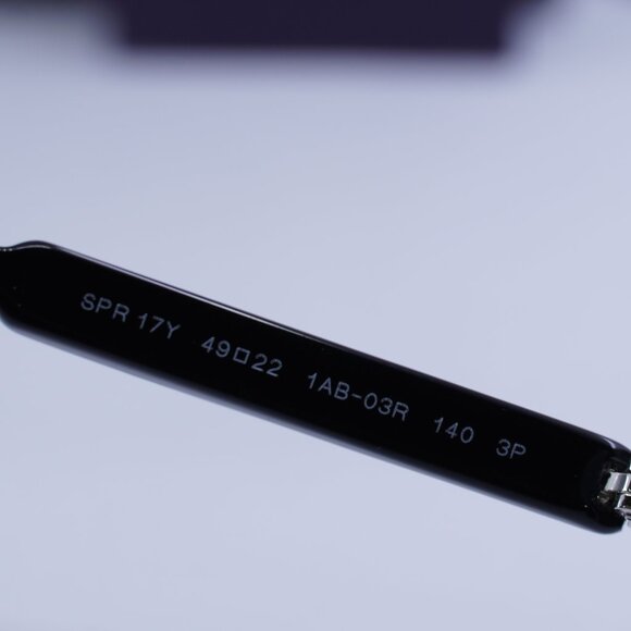 Prada PR17YS 1AB03R Cat Eye Sunglasses – Black/Green Polarized - Picture 7 of 10